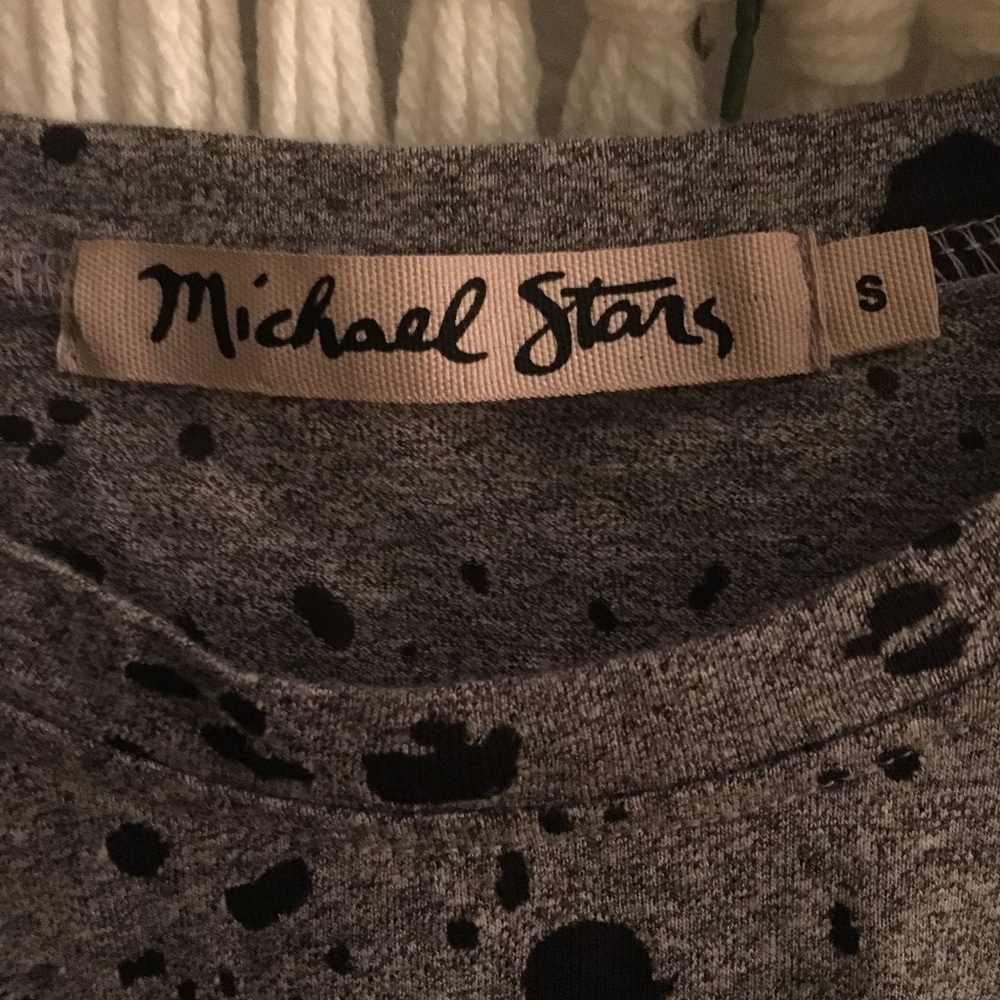 Grey and black Michael Stars tank top - Picture 3 of 3